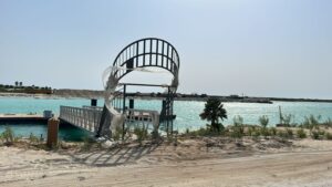 Stainless Steel bridge with handrails